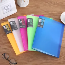 12-Page Rainbow Department Students Business Office Insert Compartmental PP Plastic Folder Information Test Paper Compartmental