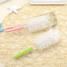 1 шт. случайный щетка для детской бутылочки нейлон Стекло чашка для молока воды Чистящая Щетка для бутылочки для кормления