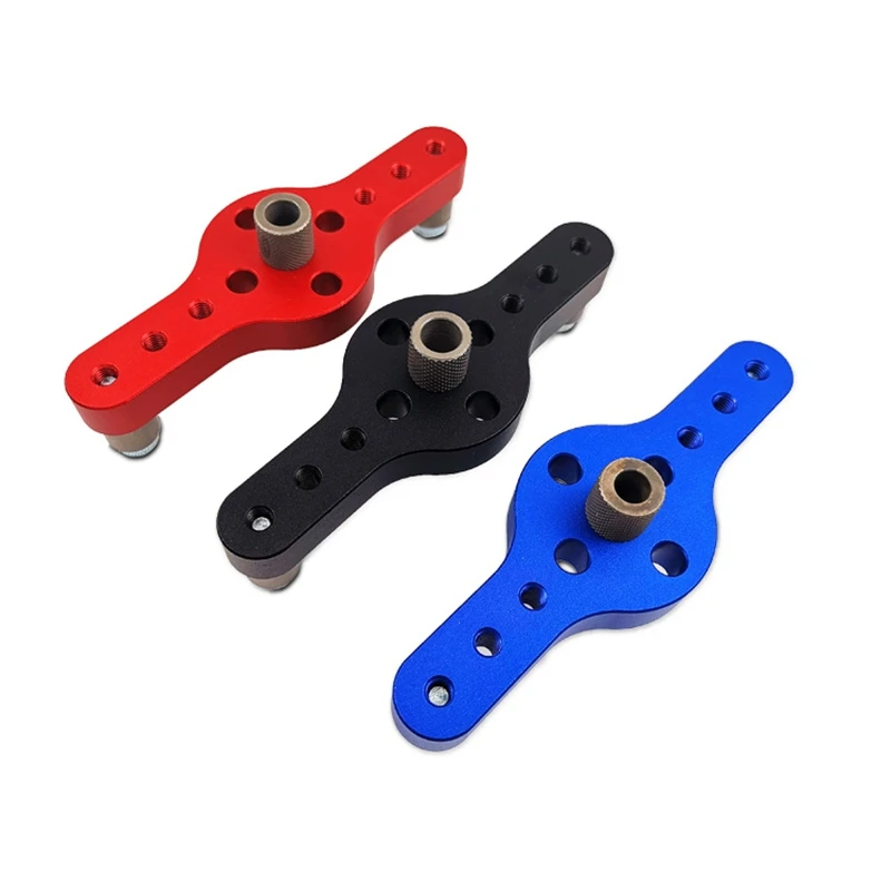 Vertical Pocket Hole Jig 6/8/10Mm Woodworking Drilling Locator Wood Dowelling Self Centering Drill Guide Kit Hole Puncher