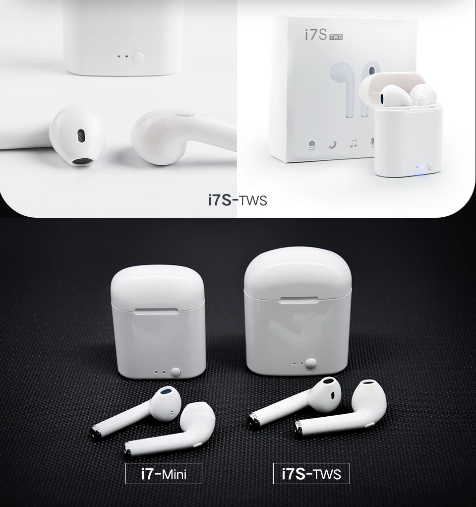 TWS i7s mini Wireless Bluetooth headset Bluetooth 5.0 3D Stereo Noise Reduction Gaming earphone For all Bluetooth devices