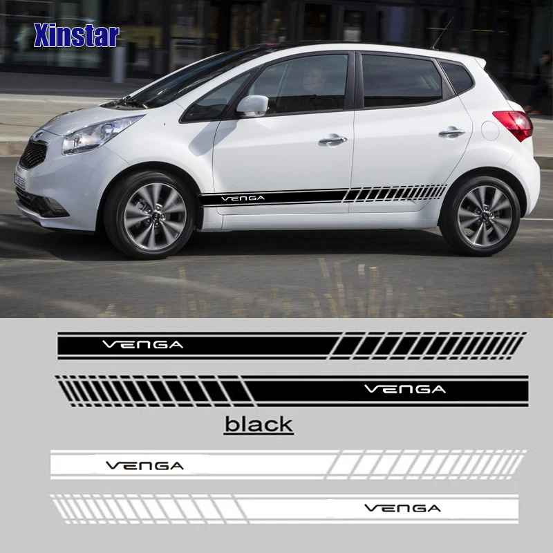 2 шт. стикер бокового кузова автомобиля для kia venga|Наклейки на автомобиль| |
