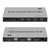 DP KVM Dual-port Displayport KVM Switch 8K@60Hz USB Displayport KVM DP Switcher 4KX2K/60Hz Displayport 2 in 1 out KVM USB ► Photo 1/6