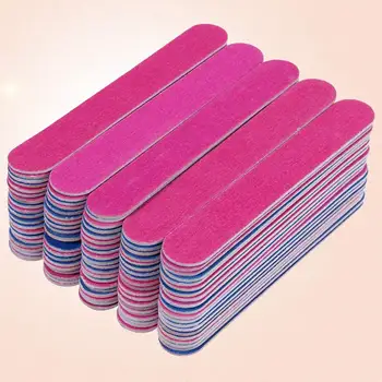 

100Pcs/Set Disposable Nail File Double Sided Emery Board Nail Buffering Files Nail Design Tool Nail Care