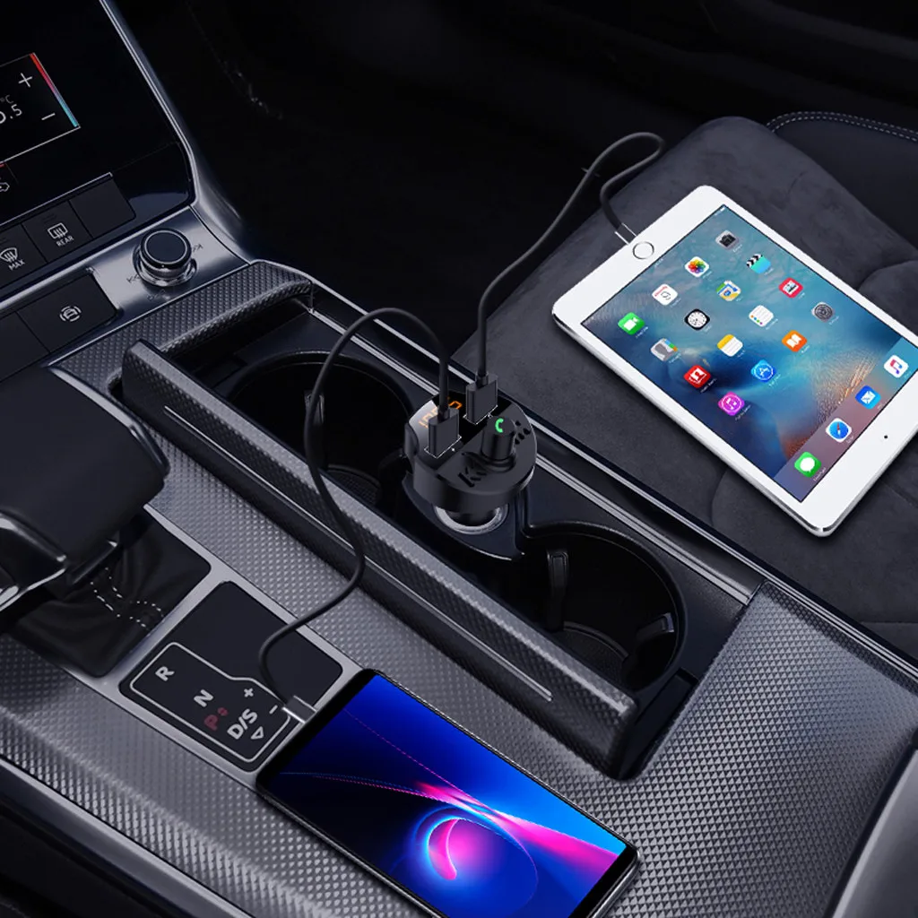 20# BT5.0 автомобильный комплект MP3-плеер fm-передатчик с поддержкой USBo громкой связи TF Hands Free беспроводной Bluetooth fm-передатчик