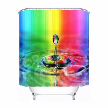 

Custom Closeup Foliage Drop Shower Bath Curtain Mildewproof Waterproof Polyester Various Sizes#180417-03-10