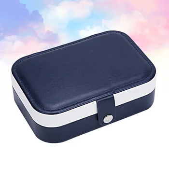 

1pc Double-layer Jewelry Bag Headdress Organizer Multi-function Case Sundries Holder Necklace Box for Students Girls