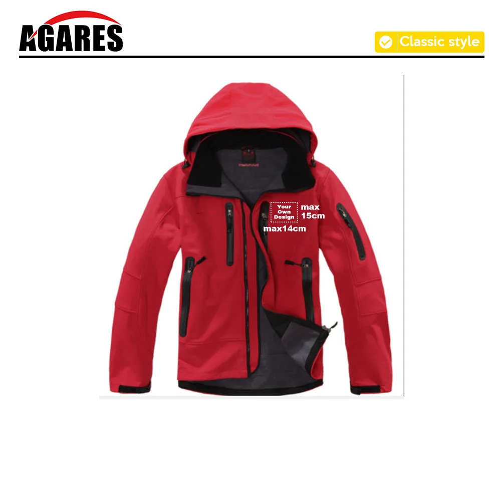 

Hooded Softshell Fleece Waterproof Hiking Jacket Motorcycle Coat men's Bomber Jackets Mountaineering Jacket Custom logo SA-8