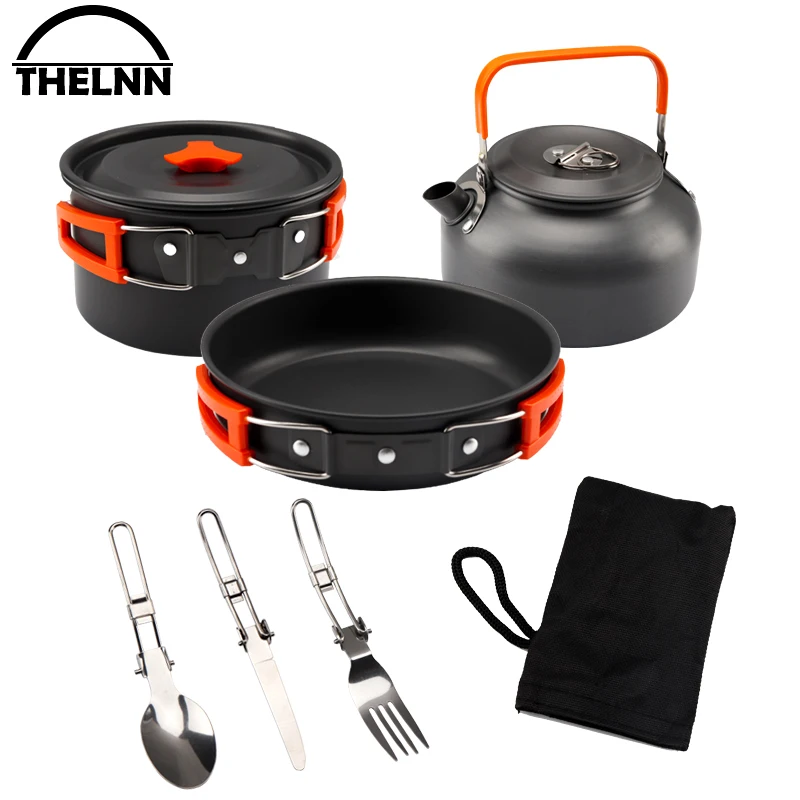 Ultralight Camping Cookware Outdoor Tableware Aluminum Alloy Folding