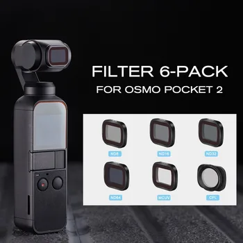 

STARTRC OSMO Pocket Lens Filters CPL/MCUV/ND8/ND16/ND32/ND64 Neutral Lens Filter Combo Set For DJI OSMO Pocket 2 Accessories