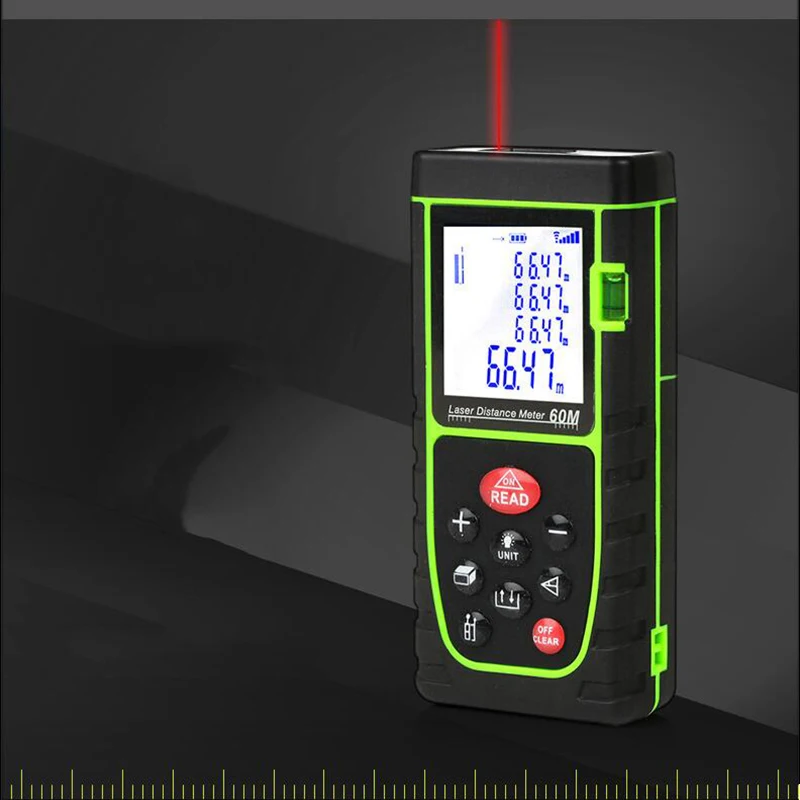 Лазерный дальномер 40M60M80M100M ручной дальномер электронный анализ измерительный инструмент цифровой Диапазон измерительный инструмент