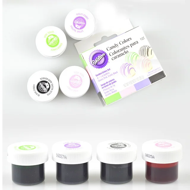 4 Színű Sütés Ehető Pigment Csokoládé/Cukorka Színező Olaj Barkács Krém Fondant Makaronok Sütemény Krémes - Image 2