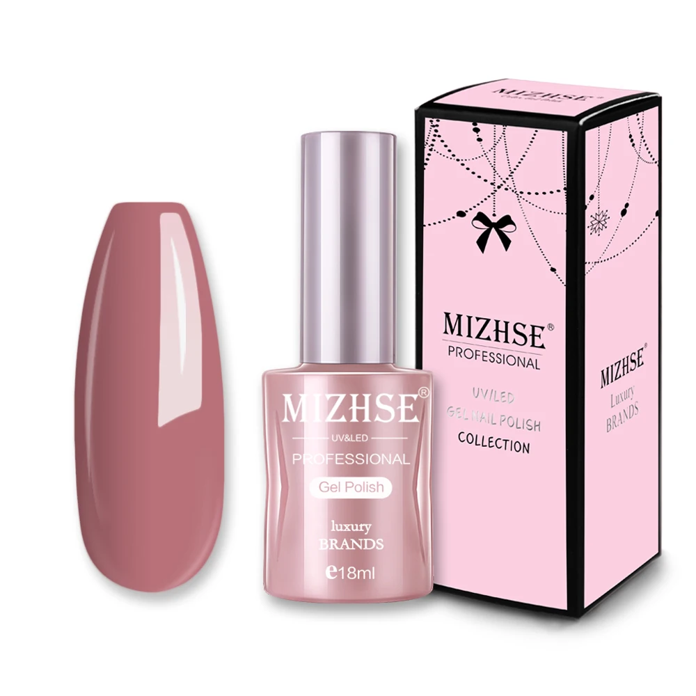 MIZHSE Гель-лак чистый цвет лак Soak Off лак верхнее Базовое покрытие Маникюр УФ светодиодный Гель-лак для ногтей для нейл-арта с коробкой - Цвет: DSH002