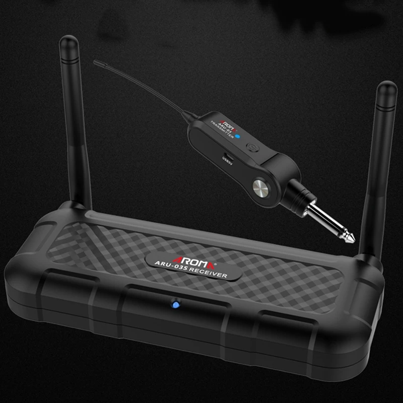 Беспроводной гитарный передатчик AROMA ARU 03S UHF приемник система передачи аудио с