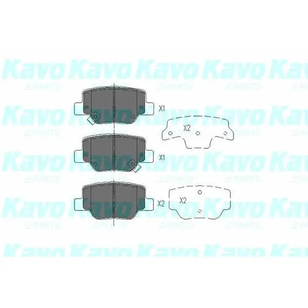 К-т торм. колодок Re Toyota Verso 09 KAVO PARTS KBP-9115