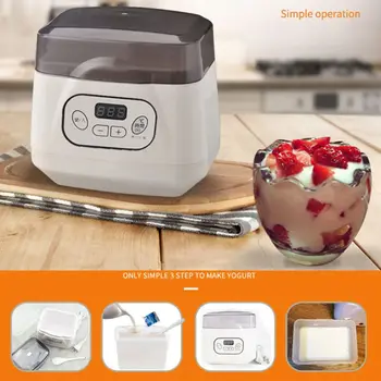 

Intelligent Timing Mini Yogurt Machine Fully Automatic Temperature Adjustment Multifunction Electric Yogurt Maker Breakfast