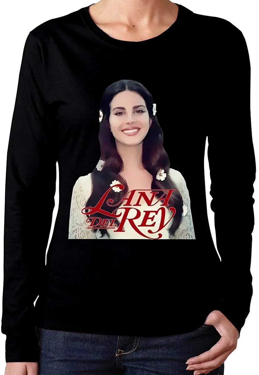 Lana Del Rey женская футболка с длинным рукавом FGHFG классические топы круглым вырезом