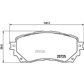 

Brake disc pads front. Mazda 6 estate (GJ GL) 12/12- / Mazda 6 saloon (GJ GL) 12/12- Brembo art. p49048