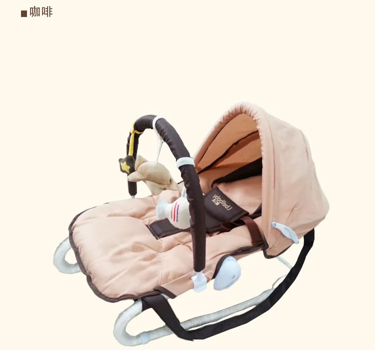 H0461420da73d4e8cb09dbe591da369298 Baby Rocking Chair Multi-function Artifact Baby Comfort Recliner Shake Bed Sleeping Children Cradle Bed Bassinet