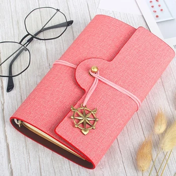 

1 pcs notebook 80 Sheets diary A6 Paper Strap Winding Loose Leaf Notebook Journal planner agenda agenda Book тетрадь