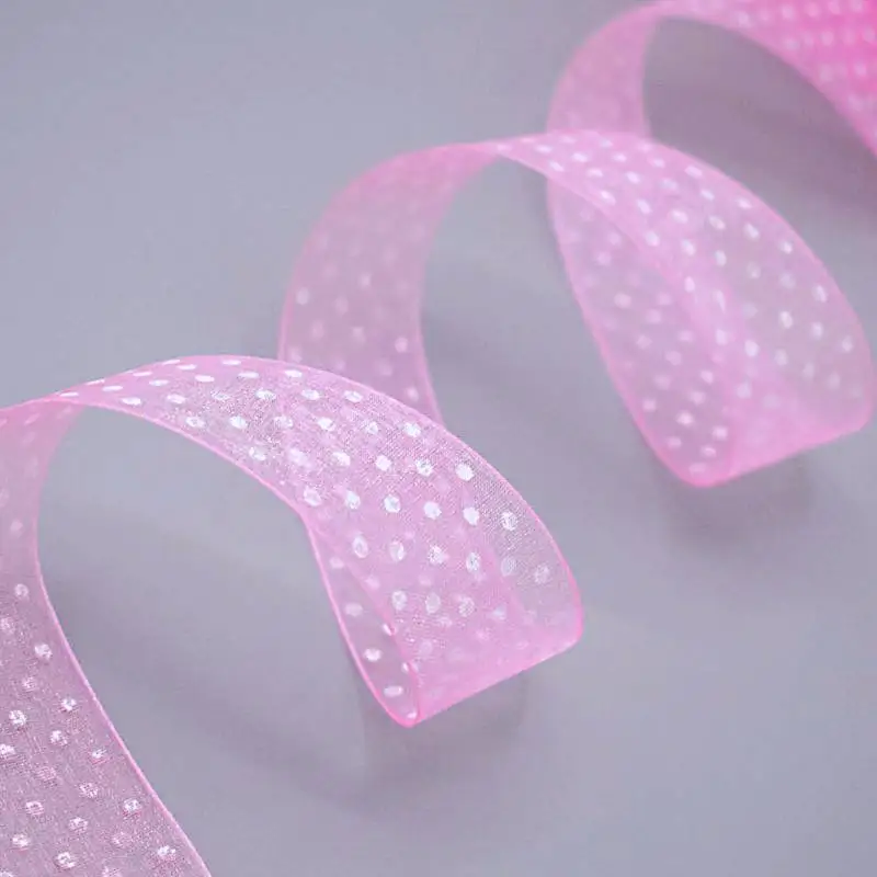 Double-Sided Dots Thicken Cloth Ribbon 5Yards M-21820-1308 38MM DIY Crafts  Hairclip Apparel Accessories And Sewing Decorations