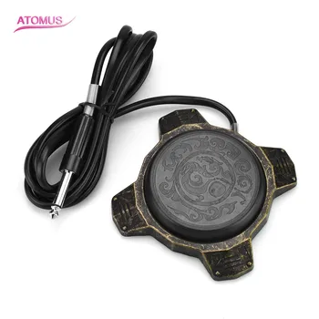 

Anti-slip Tattoo Foot Pedal Switch for Tattoo Machine Gun Power Clip Cord Kit with Matte Particle Back Effectively Friction