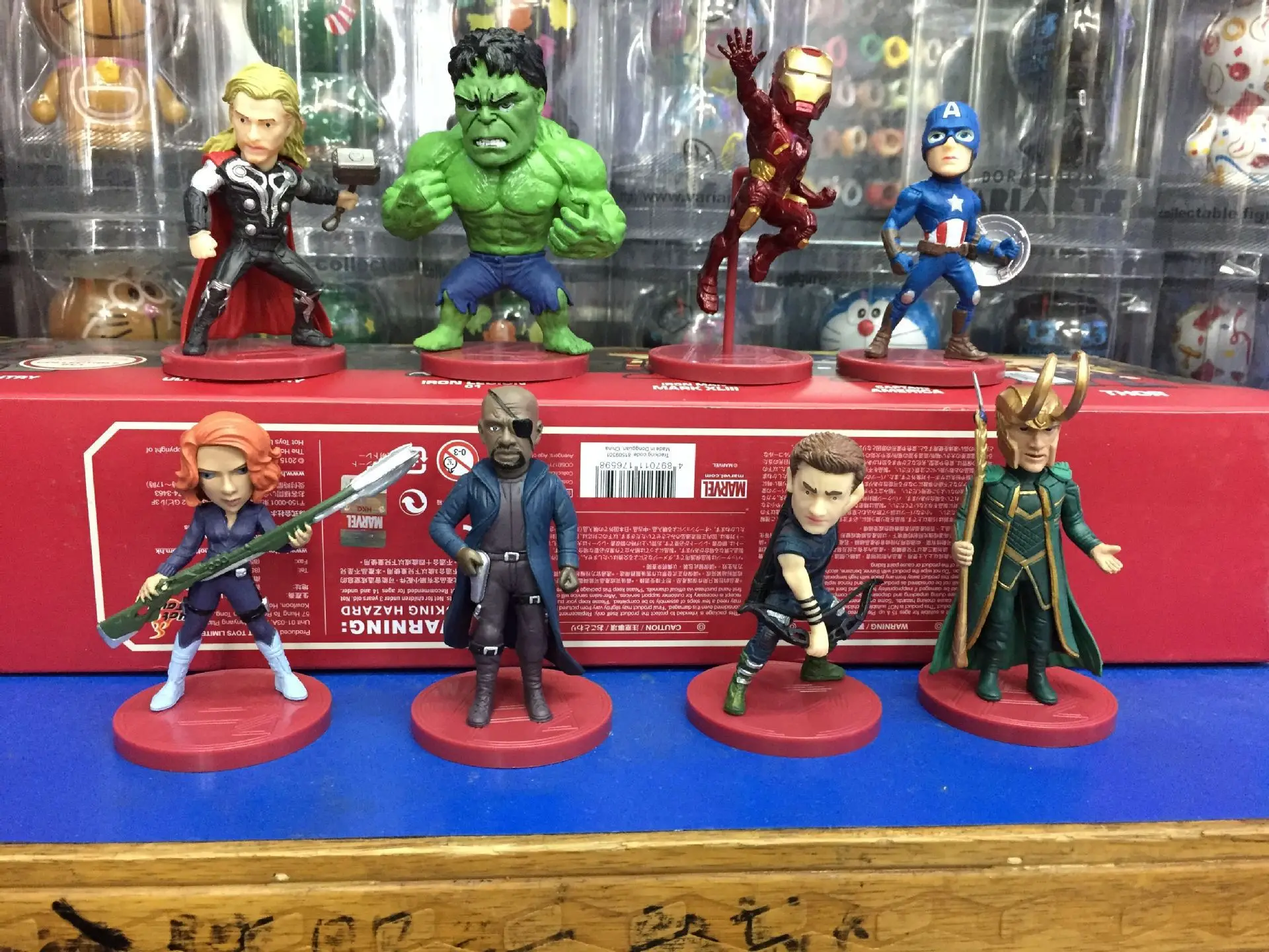 

8-WCF Avengers Iron Man Hulk Thor America Captain Black Widow Model Garage Kit