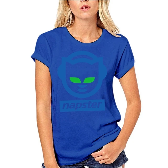 Napster Chat Casque Logo Hommes T Shirt Noir Aliexpress