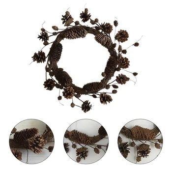 

1Pc Festival Garland Door Decor Pine Cones Garland for Living Room
