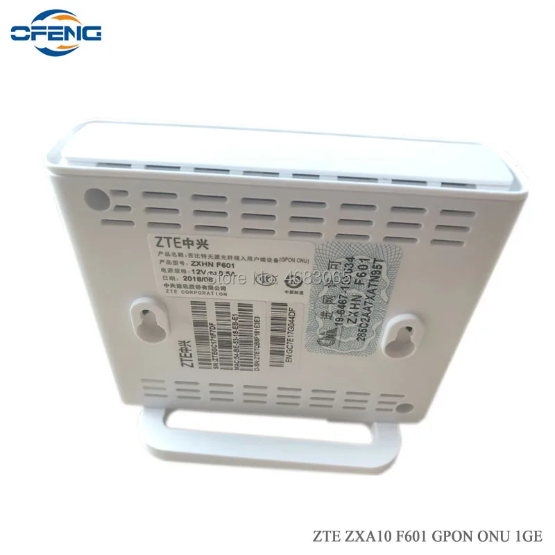 Zte ZXA10 F601 GPON ONU ONT FTTH SFU режим маршрутизатора FTTO с 1GE портом той же функции, что и F401 F660 F612W F612 Совместимость с zte olt
