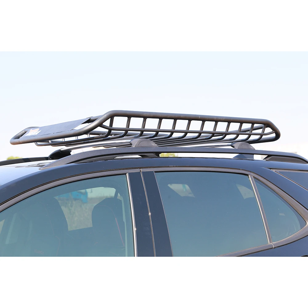 TATA.MEILA Universal Heavy Duty Steel Car Top Roof Basket Hitch Mounted Cargo Carrier Rack Luggage With Mount Parts