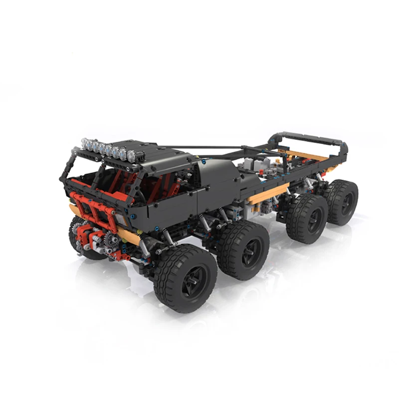 

MOC-2180 New Power Fox 8 x 8 Climbing Off Road Truck Remote Control Blocks Motor Kits Bricks Children Gift Compatible Technical