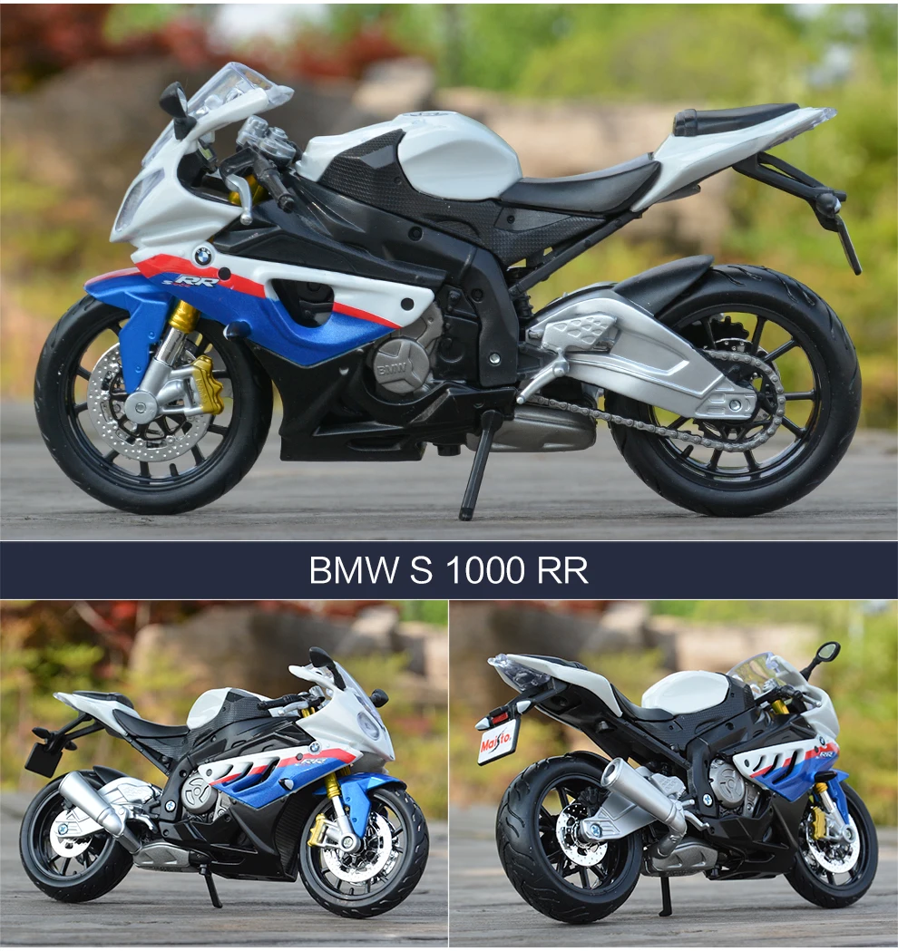 Maisto 1:12 BMW S 1000 RR литая под давлением модель мотоцикла из сплава игрушка