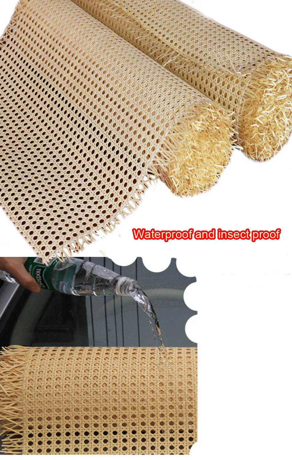 40 45 50 60CM 1metre Natural Rattan Octagonal Decoration Cane Webbing Real Indonesia Rattan Wall Decor Furniture Repair Material