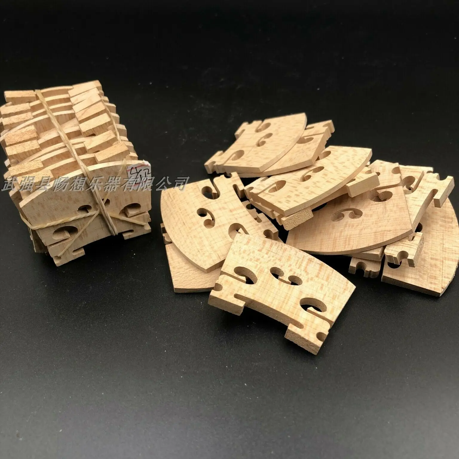 Violin Accessories 20 pcs 4/4 violin bridges solid maple wood dried open air 15 years