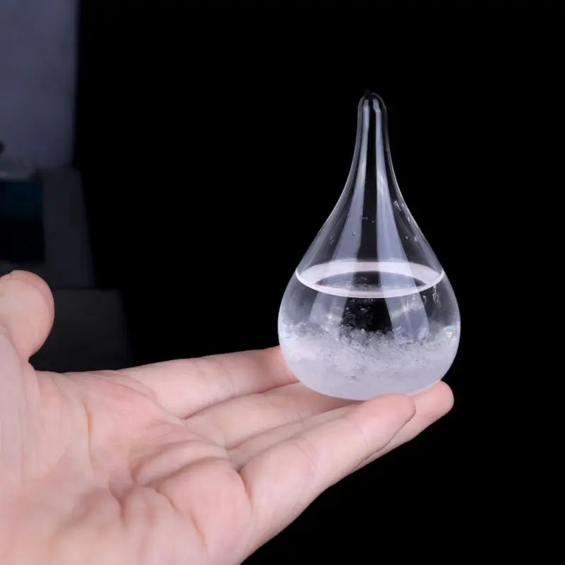 

30ml Transparent Droplet Storm Glass Water Drop Monitor Bottle Barometer Home Barometer Weather Storm Forecast Predictor