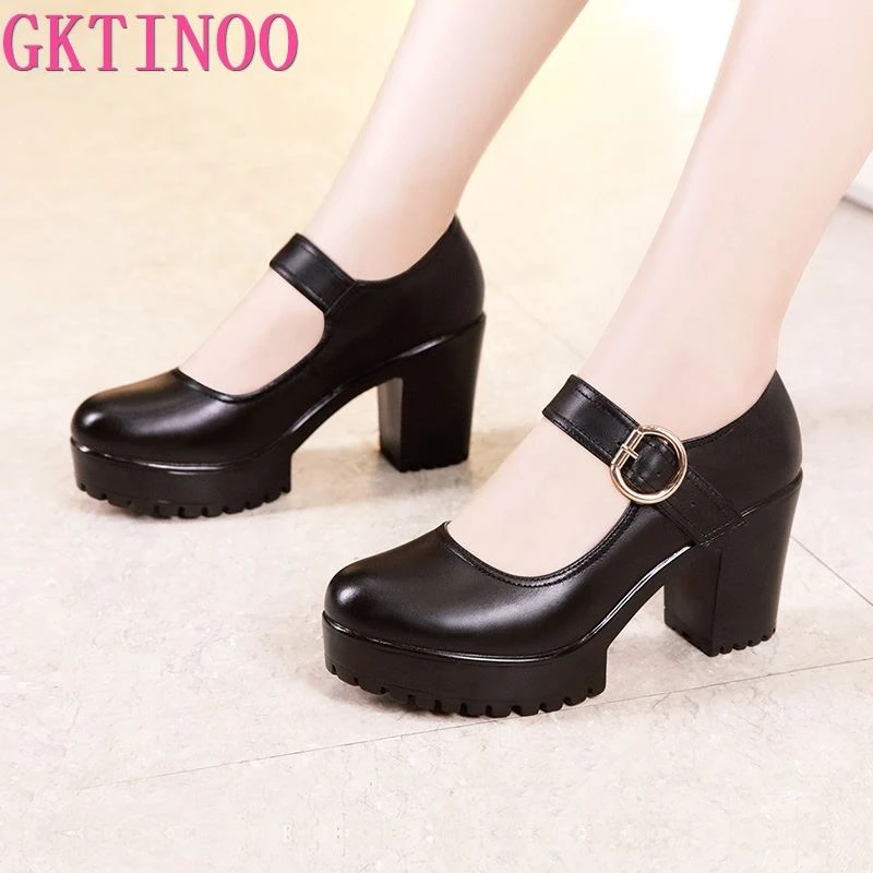 spring block heels