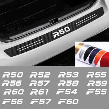 

Car Styling 3D Tail trunk Rear Bumper Carbon fiber Protector Sticker For BMW Mini Cooper R50 R52 R53 R56 R57 R58 R60 F54 F55 F60