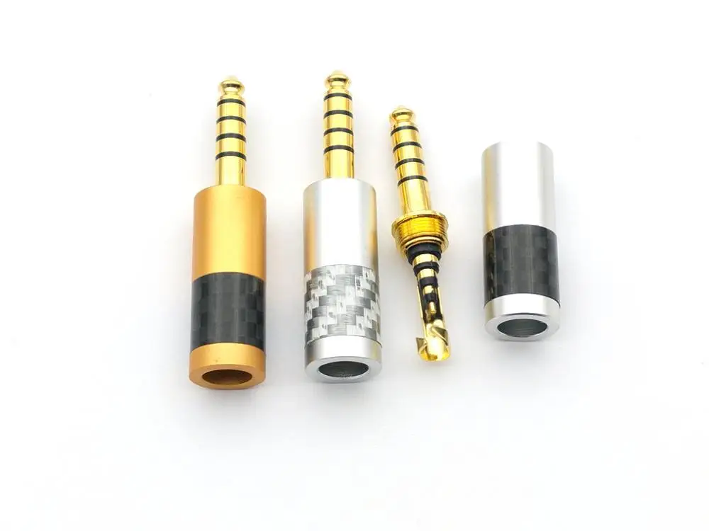10pcs 100pcs 4 4mm 5 Pole Headphone Earphone DIY Plug for Sony PHA 2A TA ZH1ES NW WM1Z NW WM1A adapter