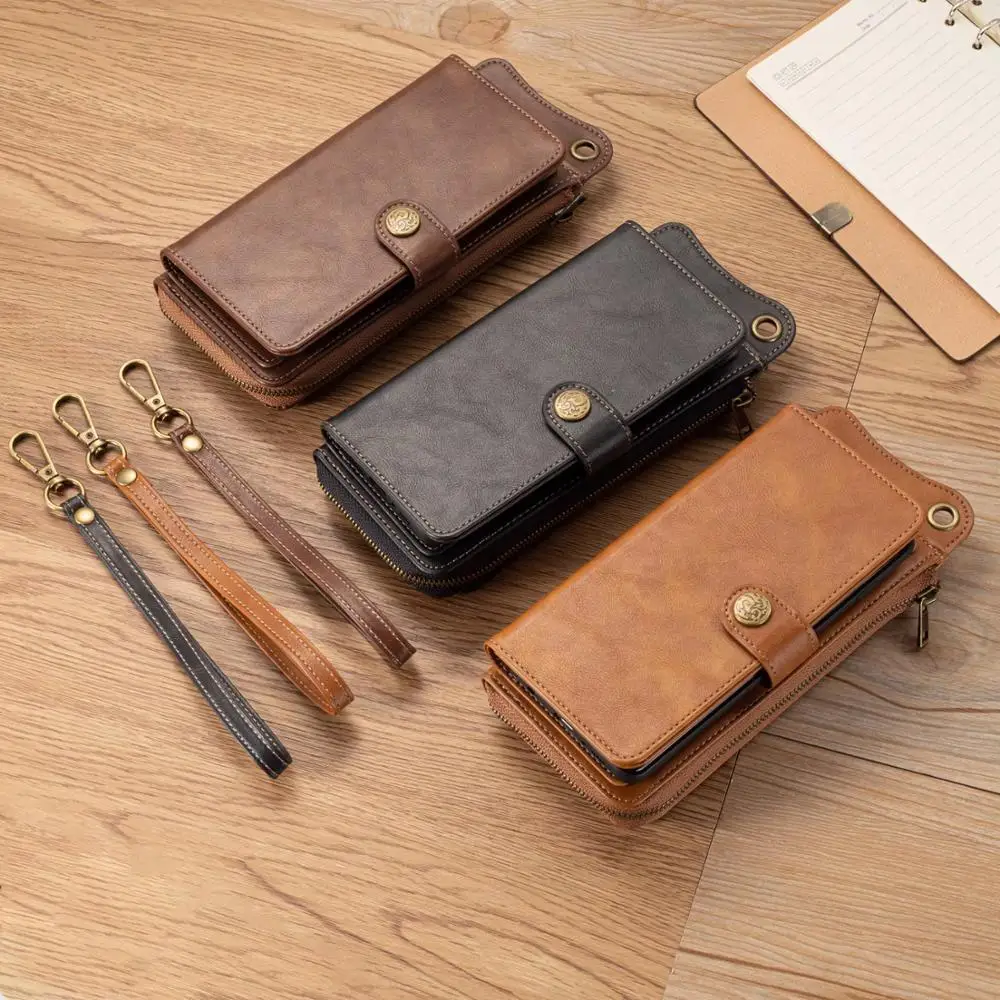 

Versatile mobile wallet for iPhone 11 11Pro 11Promax real leather card design for iPhone 7 8 plus phone case bag