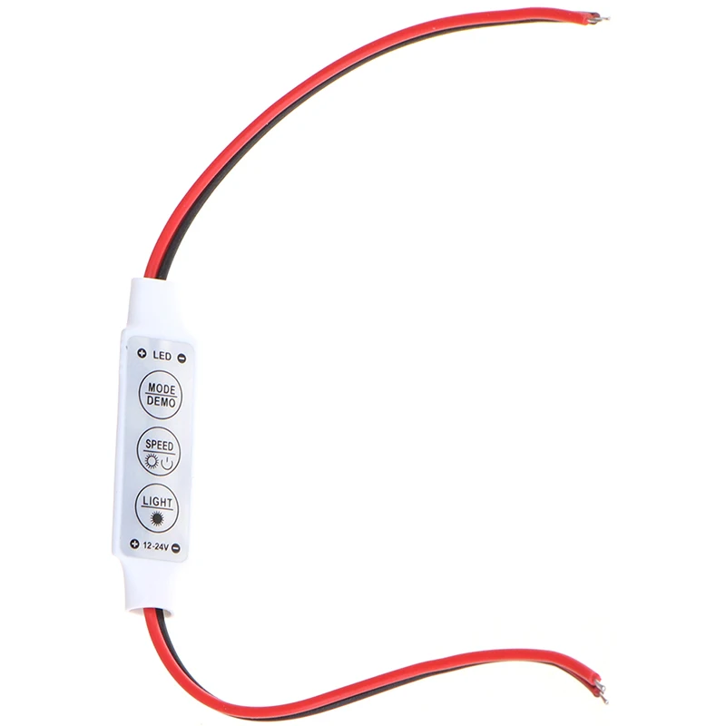 

1pcs Mini 3 Keys Single Color LED Controller Brightness Dimmer Used In Car Decoration Home Decoration Festive Lighting DC5-24V
