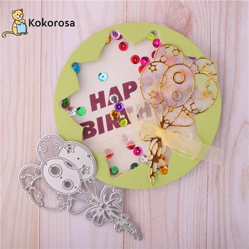 

Kokorosa Celebrate Dies Balloon Metal Cutting Dies New 2020 Craft Dies Scrapbooking Xmas Card Making Embossing Stencil Die Cut