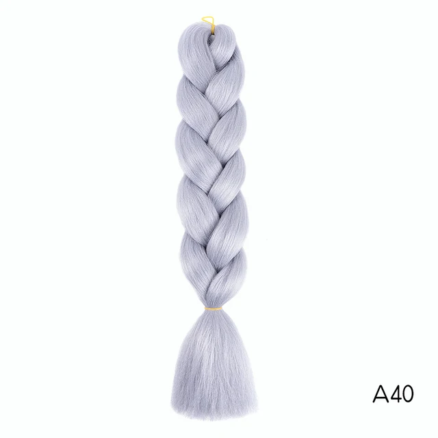 Hair Braid Synthetic Jumbo False Braid Pre Stretched Afro Wholesale Ombre Braiding Hair Extensions  Color Dreadlocks #3