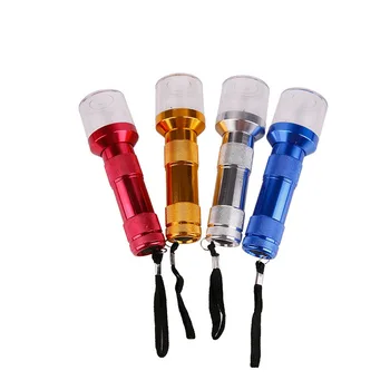 

1pcs Flashlight Shape Smoke Grinder Aluminum Alloy Electrical Smoke Tobacco Crusher Crank Spice Herb Grinder Smoke Accessories