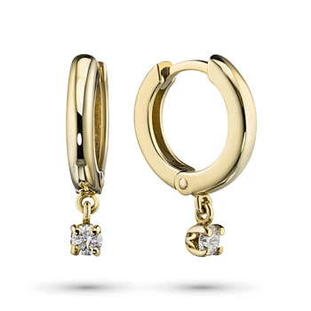 

Earrings made of yellow gold with diamond e0301sg10154000