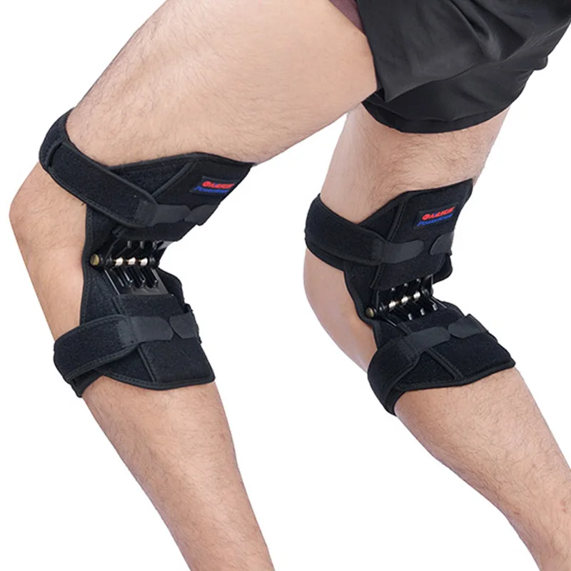 

New Joint Support Knee Pads Knee Patella Strap Breathable Non-slip Power Lift Spring Force Knee Booster Tendon Brace Band Pad