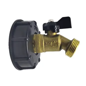 

3/4 Male IBC Tote Faucet Nozzle Water Tank Valve Adapter Brass Quick Hose Fitting Coarse Thread Connector Tool Universal