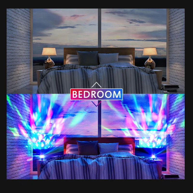 Мини USB RGB светодиодный светильник для дискотеки, сцены, DJ Хрустальный Магический светильник, для дома, вечерние, для дня рождения, для гостиной, свадебных церемоний