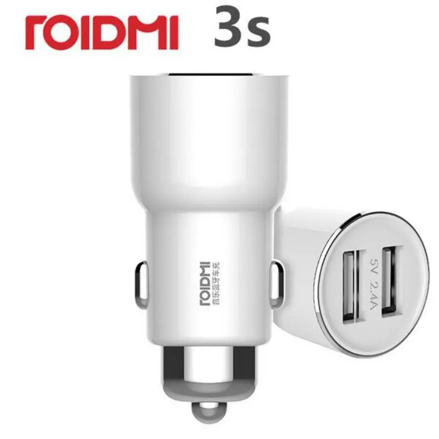 Беспроводное Автомобильное зарядное устройство Xiaomi ROIDMI/ROIDMI 3S 5 В/5S а FM с