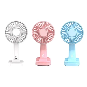 

Portable Summer Handheld Fan USB Rechargeable Electric Portable Desk Table Cooling Fan with Mobile Phone Holder Mount Stand