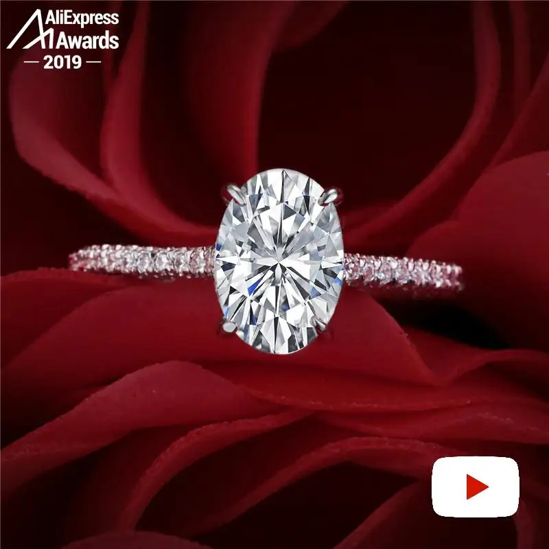 Oh My God So beautiful не поддельные круглые огранки S925 Серебряное кольцо SONA бриллиантовый